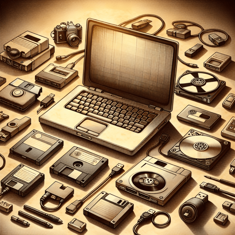 Vintage Laptop Storage Devices Explained