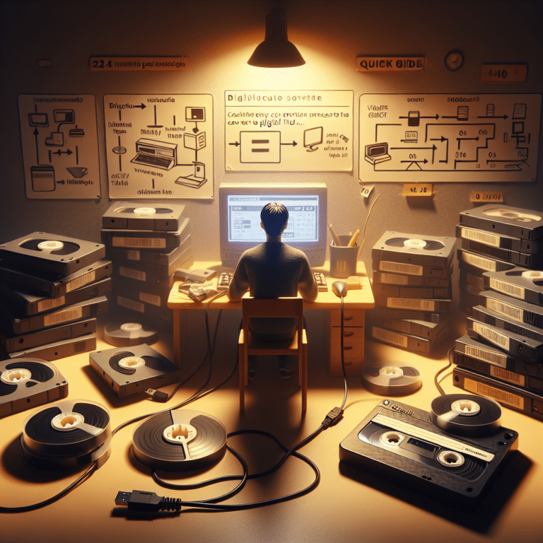 Converting MiniDV Tapes to Digital Files: A Step-by-step Guide