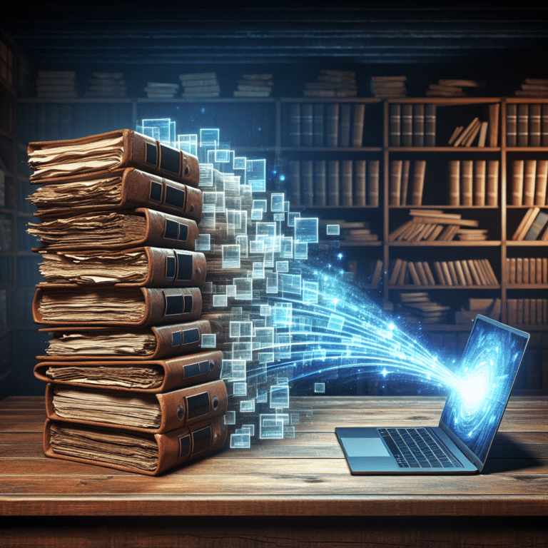 Storing Old Documents in Digital Format