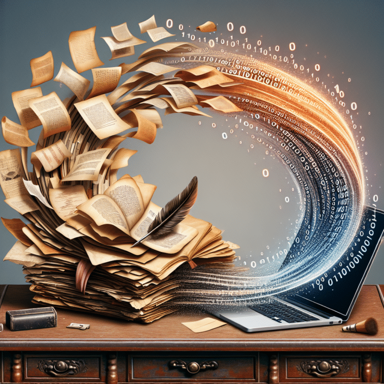 Storing Old Documents in Digital Format